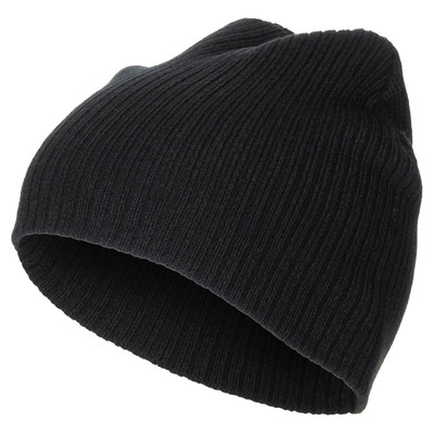 Fox Outdoor Strickmütze Beanie extra kurz Einheitsgröße zweilagig Acryl schwarz