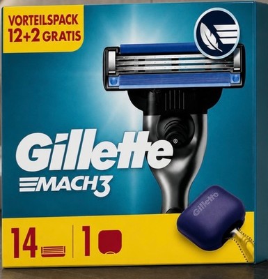 Gillette Mach 3 Rasierklingen original 14er Pack OvP