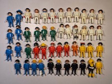 Konvolut 47 Playmobolfiguren 1974 einfarbig bewegliche Hände Geobra Klicky Haare