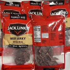 5 Jack Links Original Beef Jerky.   (10oz Bags)