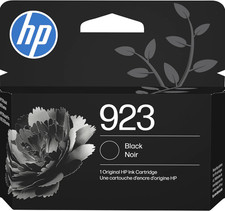 HP 923 Black Ink Cartridge  Works with Officejet 8120, Pro 8130 Series  4K0T3L