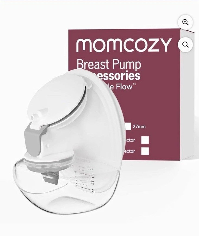 Momcozy M9 Wearable Breast Pump Replacement Parts Accessories White/Clear