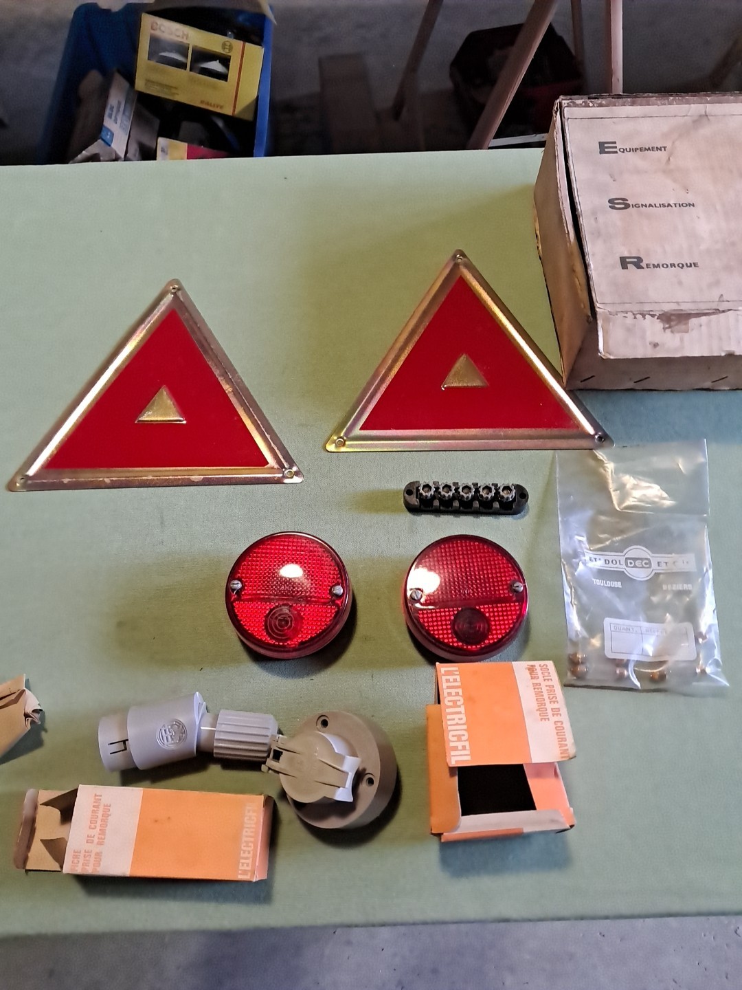 Kit feux arrière de tracteur agricole de collection en plastique haute densité