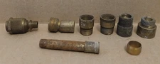 Vintage Lot of Brass Lighting Parts (8) Pieces