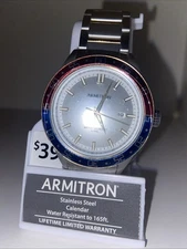 Armitron 20/5457RBTTWM Men's Stainless Steel Dress Rainbow Round Watch