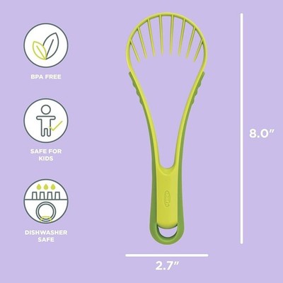 Brand New Chef'n Flexicado Flexible Avocado Slicer with Plastic Blades, 8 long.