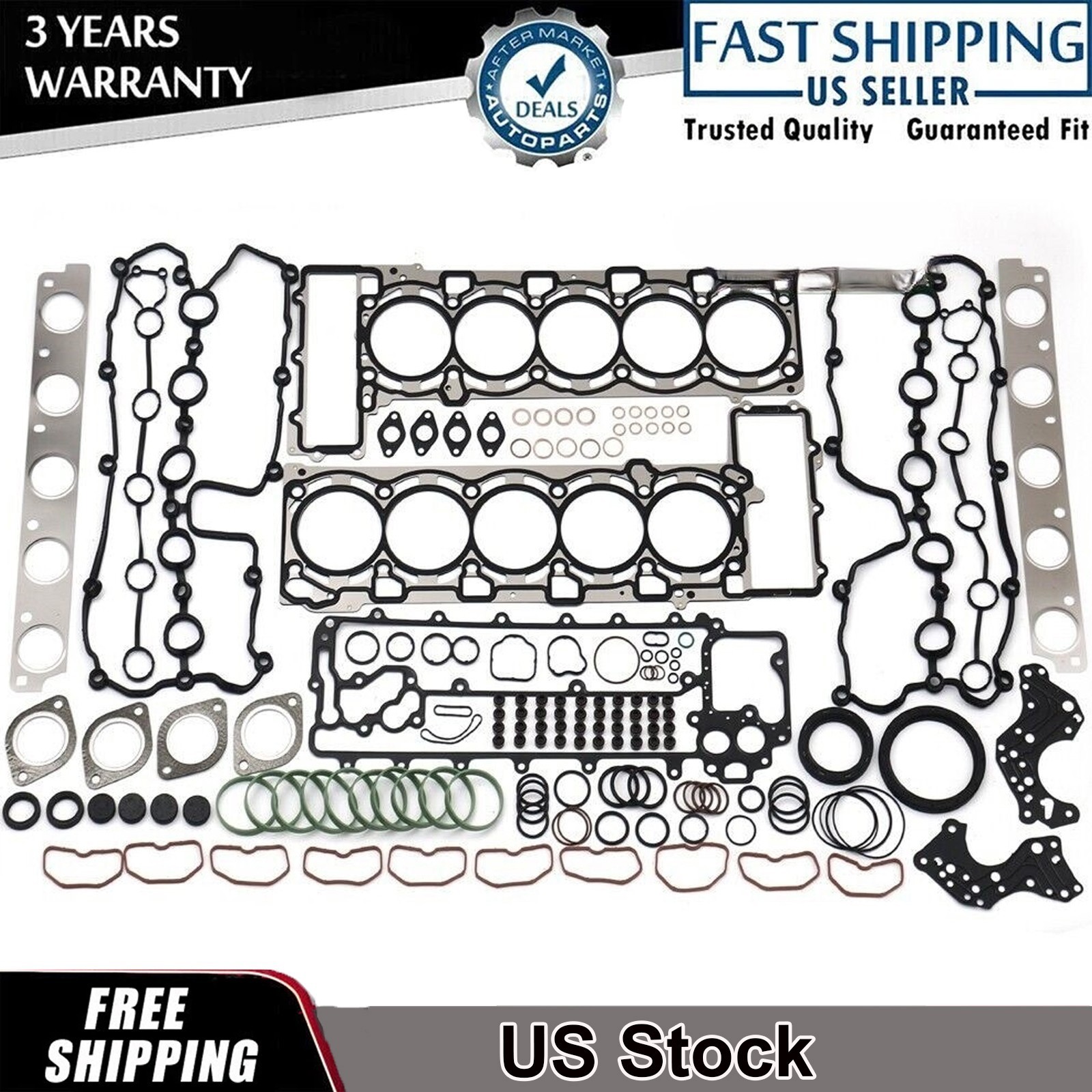 Cylinder Overhaul Gasket Seals Kit for Lamborghini Audi R8 5.2L FSI V10 CSP BUJ