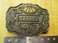 Custom Belt Buckle Made for George By Oden Inc.