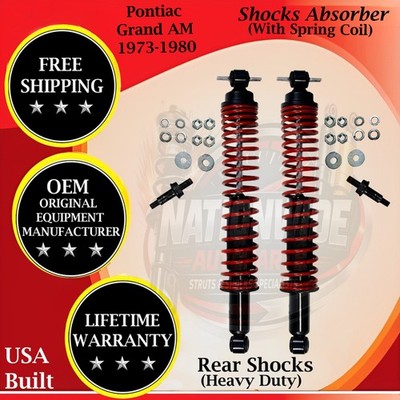Gabriel OEM Rear Shocks W/Coil Over For 1973-1980 Pontiac Grand Am 9 Yr Warranty