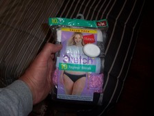 Hanes Women's Size 6/Medium 10 Pack Cotton Tagless Bikinis Breathable New 