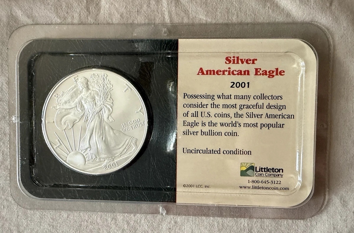 2001年 アメリカンイーグルシルバー ケース入り American Eagle 2001 Silver Bullion Coins for sale | eBay