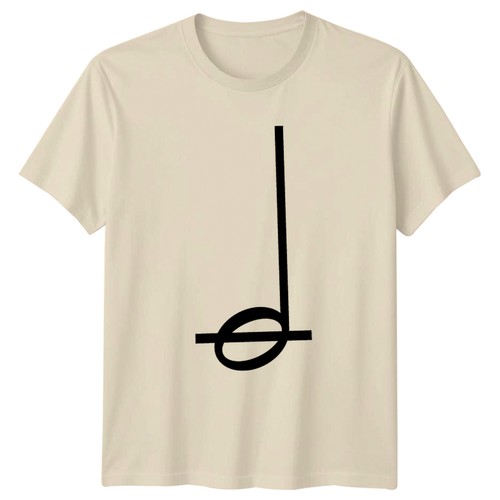 Einfaches schwarzes Viertel Musiknote T-Shirt Theorie Musiker Musik - Bild 10 von 11