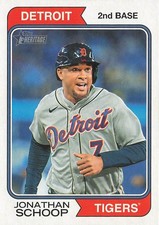 2023 Topps Heritage High Number BASE #725 Jonathan Schoop Detroit Tigers
