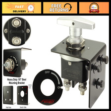 500A Heavy-Duty Battery Disconnect Switch with Mounting Bracket Hardware