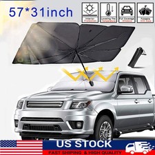 UPF50 Foldable Car Windshield Sunshade Umbrella Front Window Heat Insulation UV