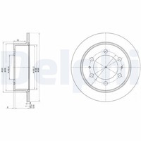 2X Delphi Bremsscheibe BG3522 FüR Daewoo Ssangyong
