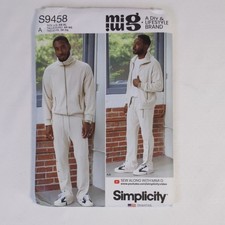 Simplicity S9458 Mimi G Style Men  s Jacket  Pants Sewing Pattern XS - XL