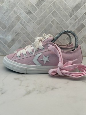 Converse Chuck Taylor All Star Player 76 Sneakers Youth Kids Size 4 Pink White