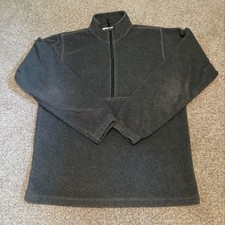 Columbia 1/2 Zip Unisex Pullover Gray Fleece Size Small Winter Warmth Hiking