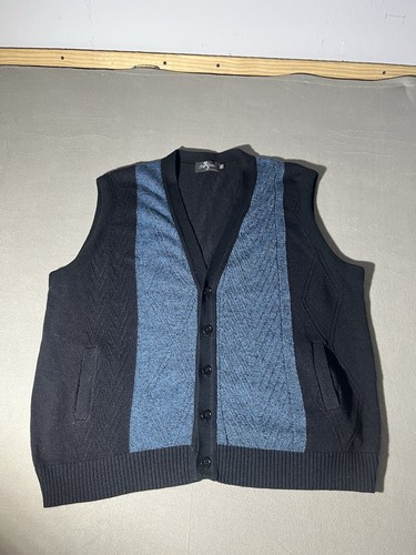 Gran Sasso, Gran Sasso Vintage Cardigan Men’s 3Xl Black Long Sleeve Made In Italy Knit