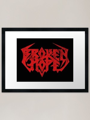 Broken Hope Band Merch Gerahmte Kunst P Gerahmtes Wandbild Poster Leinwanddruck Bild