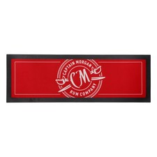Captain Morgan Rum Tappetino da Bar Sgocciolatoio Accessori da Bar Nero/Rosso