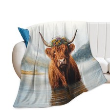 Highland Cow Blanket for , Highland Cow Fleece Blanket Gifts for Boys Girls, ...