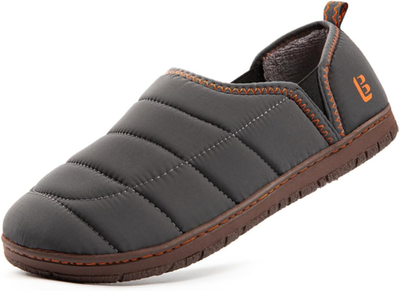 Men’s Two Tone Memory Foam Slippers - Slip On Indoor/Outdoor House Loafers LongBay Mens Memory Foam Slip on Slippers - Two-Tone Indoor  main image 2