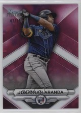 2023 Bowman Sterling Rookies Magenta Refractor 47/75 Jonathan Aranda #BSR-35 1b3