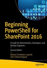 Beginning PowerShell for SharePoint 2016 Niko...