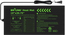 BN-LINK Durable Seedling Heat Mat for Seed Starting 10" X 20.75", Waterproof War