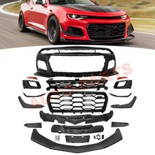 For 2019-2023 Chevy Chevrolet Camaro LT LS 1LE Style Front Bumper Cover Kit
