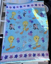 Looney Tunes Tweety Comforter Twin Size 1996 Vintage Bedding Blanket
