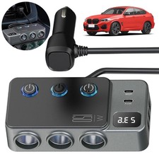 KFZ Adapter Steckdose 12V/24V 3 Fach Auto Zigarettenanz�nder Verteiler mit 5 USB