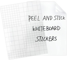 Clear Dry Erase Board Paper-Whiteboard for Fridge-Clear Contact Paper Sheets for