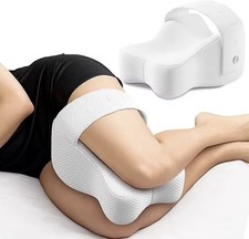 Coussin Genoux Mémoire de Forme Orthopédique Jambes Hanches Sciatique Sommeil