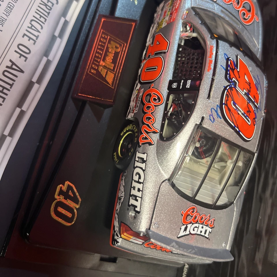 Coche ligero firmado Revell Collection Sterling Marlin Coors 2002 con certificado de autenticidad autógrafo Foto 4 de 4
