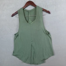 Lululemon Flow Y 2-in-1 Yoga Tank Top Support Green Twill Size 4