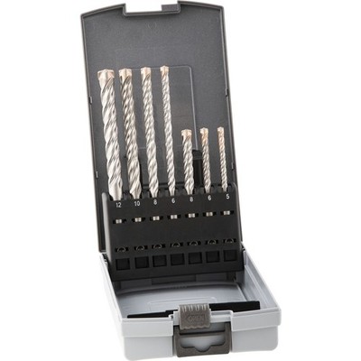 Alpen Force X Box SDS-Plus Hammerbohrer Satz Bohrer ø 6/8/10 mm HM 7-teilig