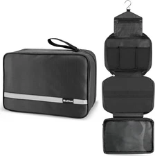 Maliton Toiletry Bag for Men & Women Travel Hanging Black 
