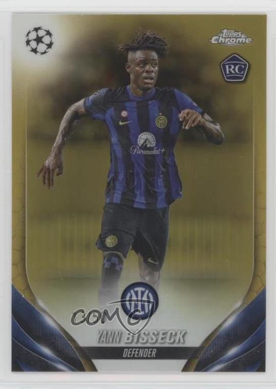 2023 Topps Chrome UEFA Club Competitions 13/50 Yann Aurel Bisseck Rookie RC 18j9