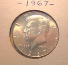 1967 50C Kennedy Half Dollar  40 % Silver