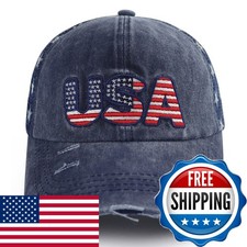 Vxchkerm USA Flag Hats Women Men, Fourth July Accessories Baseball Cap