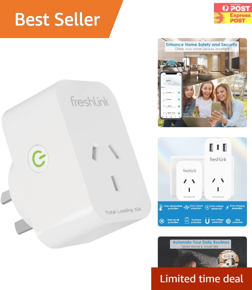 Energy Monitoring Smart Plug 10A - Control with App & Voice