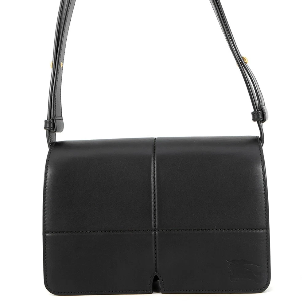 Burberry — BURBERRY Snip Bag Shoulder Bag Smooth Calf Leather Black 80889161