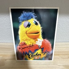 The Famous Chicken San Diego Padres Baseball Autographed Original Signed Photo