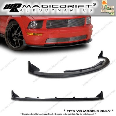 For 05 06 07 08 09 Ford Mustang V8 CV3 Style Front Bumper Lip Spoiler Urethane