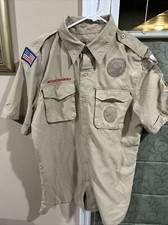 Vented Microfiber Poly Boy Scout BSA UNIFORM SHIRT Mens Small New Style M55