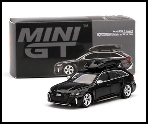 MINI GT 1:64 Audi RS 6 Avant Mythos Black Metallic LHD//RHD Model Car
