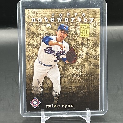 2001 (RANGERS) Topps Noteworthy #TN32 Nolan Ryan
